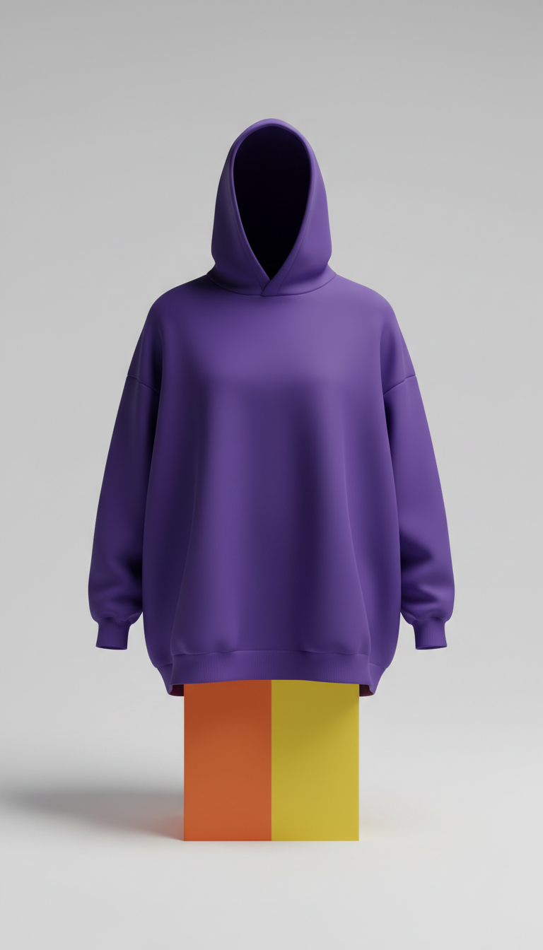 Metro violet oversized hoodie